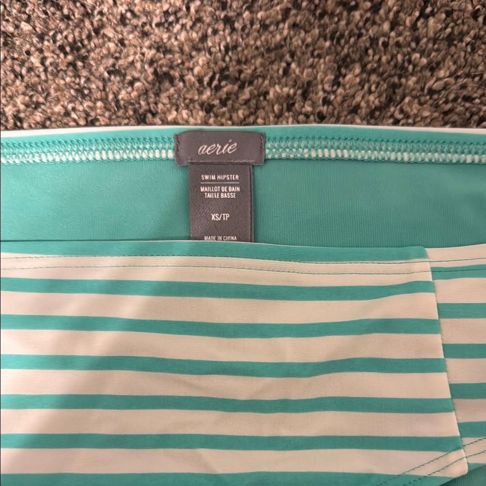 Striped Green Aerie Bikini - Picture 2 of 4